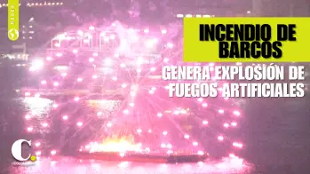 Accidentada explosión de fuegos artificiales en Japón