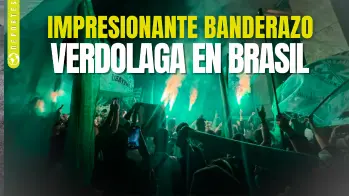 Así fue el tremendo banderazo de miles de hinchas de Nacional en Sao Paulo