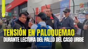 Simpatizantes y detractores del expresidente se enfrentaron con insultos y golpes