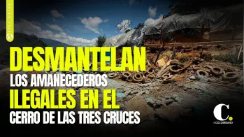 Amanecederos ilegales fueron demolidos para controlar la seguridad en el Cerro de las Tres Cruces