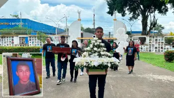 El cuerpo de Carlos Mario Borja Higuita fue inhumado hace unos días en el cementerio de Apartadó. FOTOS: Cortesía Unidad de Búsqueda