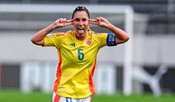 Daniela Montoya marcó el primero y abrió el camino de la goleada que Colombia le propinó a Bolivia 8-0 en Copa América. FOTO TOMADA @CopaAmerica
