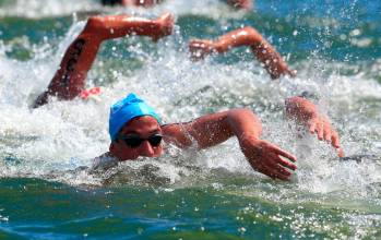 Guatapé vibró con una feroz competencia de aguas abiertas en el Panamericano de Natación 