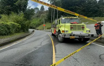 Imagen de referencia de la emergencia en Los Balsos, al oriente de Medellín. FOTO: Cortesía