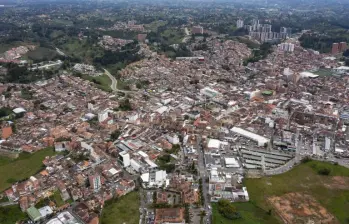 Panorámica del municipio de Rionegro, uno de los convocados el próximo 9 de noviembre para participar en la creación del Área Metropolitana de Oriente. FOTO: Manuel Saldarriaga Quintero. Archivo El Colombiano