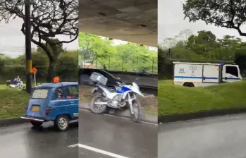 Trágico accidente en la Avenida Regional de Medellín. FOTO: Tomada de videos. Trágico accidente en la Avenida Regional de Medellín. FOTO: Tomada de videos.