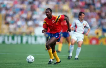 Freddy Rincón con la Selección Colombia en el Mundial de Italia 1990. Foto: GETTY.