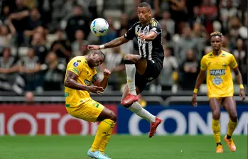 Atlético Bucaramanga venció 1-0 a Atlético Mineiro, pero perdió la serie desde los penales y se despidió de la Copa Sudamericana. FOTO: AFP