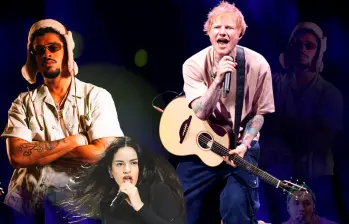 Bad Bunny, Ed Sheera y Rosalía, grandes nombres que se presentarán en el país este 2026. FOTOS Cortesía y Getty