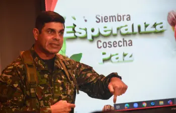 El general Federico Mejía Torres llegó a la comandancia de la Tercera División del Ejército en noviembre de 2024. Su jurisdicción son los departamentos de Cauca, Nariño y Valle. FOTO cortesía del ejército.