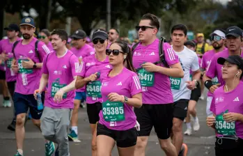 Fueron más de 42.000 personas las que participaron en la Media Maratón de Bogotá. FOTO: CORTESÍA ALCALDÍA DE BOGOTÁ.
