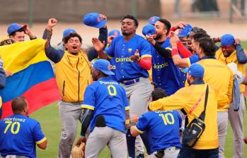 Colombia ganó dos de los tres grandes torneos que disputó en el 2023. En acción, los jugadores de la Sub-23. FOTO GETTY