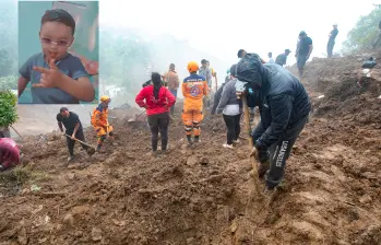 Emanuel es la víctima 22 recuperada bajo tierra en la tragedia de Granizal. FOTO: CAMILO SUÁREZ