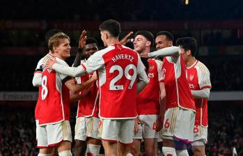 Con la goleada 5-0 sobre el Chelsea, el Arsenal (56) es el equipo con mejor diferencia de gol de la liga, por encima del Manchester City (44) y Liverpool (43). FOTO Tomada de ‘X’: @Arsenal