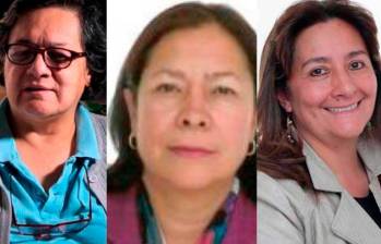Esta es la terna de la que saldría el reemplazo del actual fiscal general, Francisco Barbosa. De izquierda a derecha: Amelia Pérez Parra; Luz Adriana Camargo y Ángela María Buitrago. 