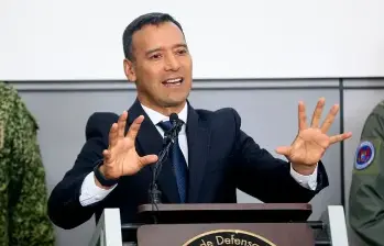 Pedro Sánchez, ministro de Defensa. Foto: Colprensa.