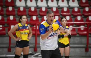 Guilherme Schmitz, entrenador de Colombia. La Universidad de Medellín fue la casa de la Selección durante casi un mes. FOTO ESNEYDER GUTIÉRREZ 