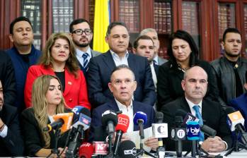 El presidente anunció que se fortalecerán los esquemas de seguridad de la oposición. Pidió unidad FOTO Colprensa-Presidencia
