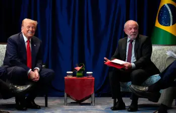 Donald Trump y Luiz Inácio Lula da Silva se reunieron para llegar a acuerdos sobre los aranceles y América Latina. FOTO: GETTY Donald Trump y Luiz Inácio Lula da Silva se reunieron para llegar a acuerdos sobre los aranceles y América Latina. FOTO: GETTY