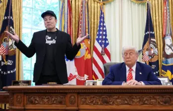Elon Musk no oculta su inconformidad con el presidente Donald Trump, a quien apoyó fervientemente desde la candidatura presidencial del republicano para su segundo mandato. FOTO: Getty