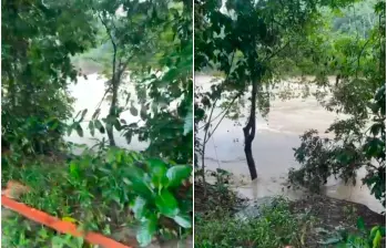 La población que vive sobre la ribera del río había anticipado, horas antes, que el afluente estaba bajando crecido. FOTOS: Capturas de video