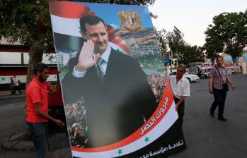 El presidente Al-Assad fue reelegido para un nuevo periodo como mandatario sirio. FOTO EFE