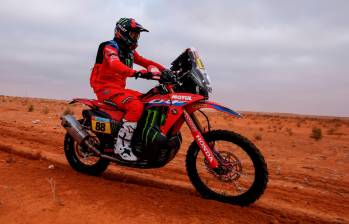 El piloto español Joan Barreda Bort durante la segunda etapa del Dakar del Rally Dakar 2022. FOTO EFE 