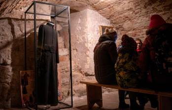 La cripta de una iglesia convertida en museo en Lviv, Ucrania. Foto Colprensa/EuropaPress