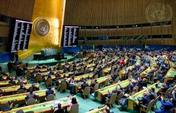 ONU vota a favor de Palestina para hacerla miembro de la organización. FOTO: Colprensa