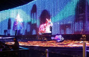 En Medellín, EPM también avanza en el montaje del alumbrado navideño 2025. FOTO cortesía EPM  En Medellín, EPM también avanza en el montaje del alumbrado navideño 2025. FOTO cortesía EPM