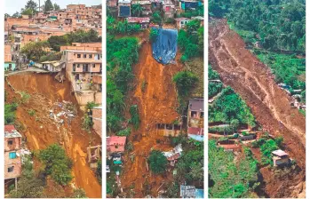 Hay más de 65 puntos críticos por asentamientos en las laderas de Medellín. FOTO: CAMILO SUÁREZ