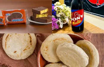 Entre los productos más dinámicos se ubicaron la harina para arepas, bon bon bum, Chocoramo, Pony Malta, arequipes y distintos tipos de aguardientes, todos impulsados por la fuerte demanda de comunidades colombianas y latinas en el exterior. Foto: Redes sociales y Freepick 