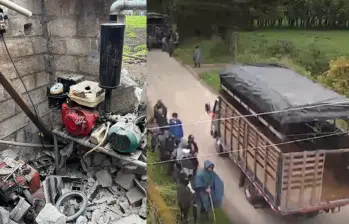 Denuncian que indígenas habrían invadido fincas ganaderas en Nariño. Fotos: Captura video Fedegan y Cnc Ipiales