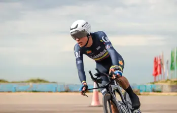 Jerónimo Calderón es una de las promesas que tiene Colombia en el ciclismo. FOTO FEDECICLISMO