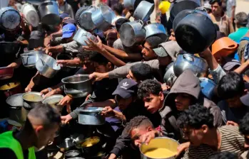 La Organización Mundial de la Salud afirmó que la desnutrición está alcanzando “niveles alarmantes” en Gaza. FOTO: Getty