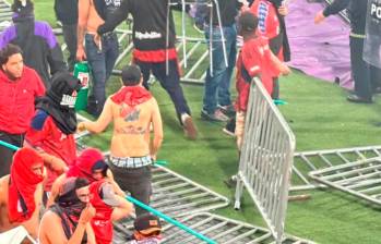 Los desmanes que llevaron a la pelea iniciaron en la tribuna norte del Atanasio Girardot. Foto: cortesía