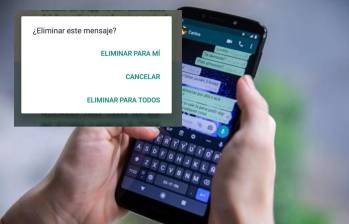 Deshacer mensaje eliminado para mi y eliminarlo para todos en WhatsApp. Foto: El Colombiano