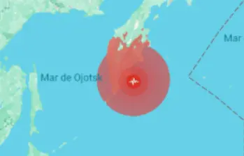 Un temblor se produjo este martes cerca de la costa rusa; Japón está en alerta. FOTO: Captura de pantalla 