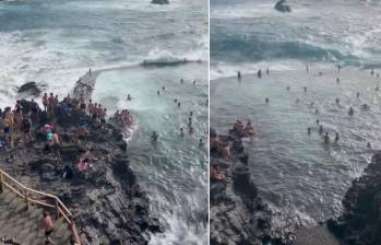 Cinco personas murieron tras un fuerte oleaje en un turístico de España; hay uno desaparecido. FOTOS: Capturas de video
