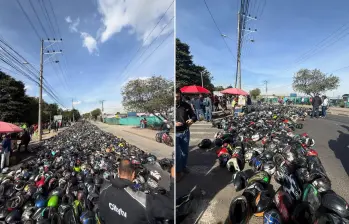 Este 16 de septiembre de 2025, se realiza un paro de conductores en Bogotá como protesta a la gestión de la Secretaría de Movilidad. FOTOS: Tomada de redes sociales 