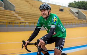 Martín Emilio Cochise Rodríguez, uno de los históricos del ciclismo de Colombia. El velódromo de Medellín lleva su nombre. FOTO CAMILO SUÁREZ