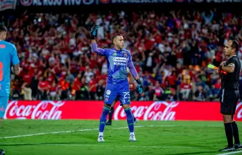 El arquero tolimense Éder Chaux será el titular del DIM contra Estudiantes de La Plata de Argentina. Foto: Juan Antonio Sánchez