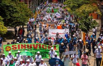 Marcha realizada en conmemoración del Día del Trabajo por el 1 de Mayo. Foto: Carlos Velásquez