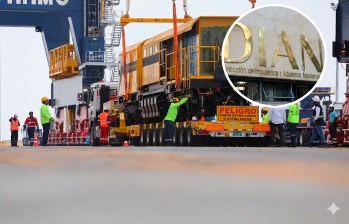 La nueva maquinaria fortalecerá el mantenimiento de la red férrea ante la llegada de 13 nuevos trenes al sistema. FOTO COLPRENSA Y METRO DE MEDELLÍN.