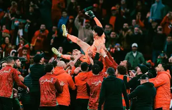 El arquero marroquí Yassine Bono fue la gran figura del equipo marroquí en la tanda de penaltis. Foto: tomada del x de @CAF_Online