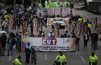 Centrales obreras continuaron con su llamado a las movilizaciones para este 11 de junio. Foto: Colprensa 