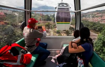 La conectividad del metro de Medellín, principalmente a través del metrocable, que permite comunicar las laderas de la ciudad, le permitieron ingresar al listado de la prestigiosa revista norteamericana. FOTO: Julio César Herrera