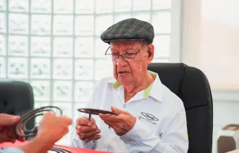 José María Acevedo falleció a sus 106 años. FOTO EL COLOMBIANO.  José María Acevedo falleció a sus 106 años. FOTO EL COLOMBIANO.