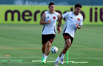 Luis Díaz y James Rodríguez han conformado una sociedad de lujo en la cancha. FOTO GETTY