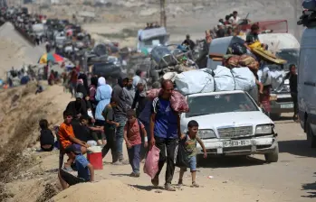Más de 400.000 palestinos han huido Gaza desde finales de agosto, de acuerdo con el ejercito israelí. Foto: AFP.
